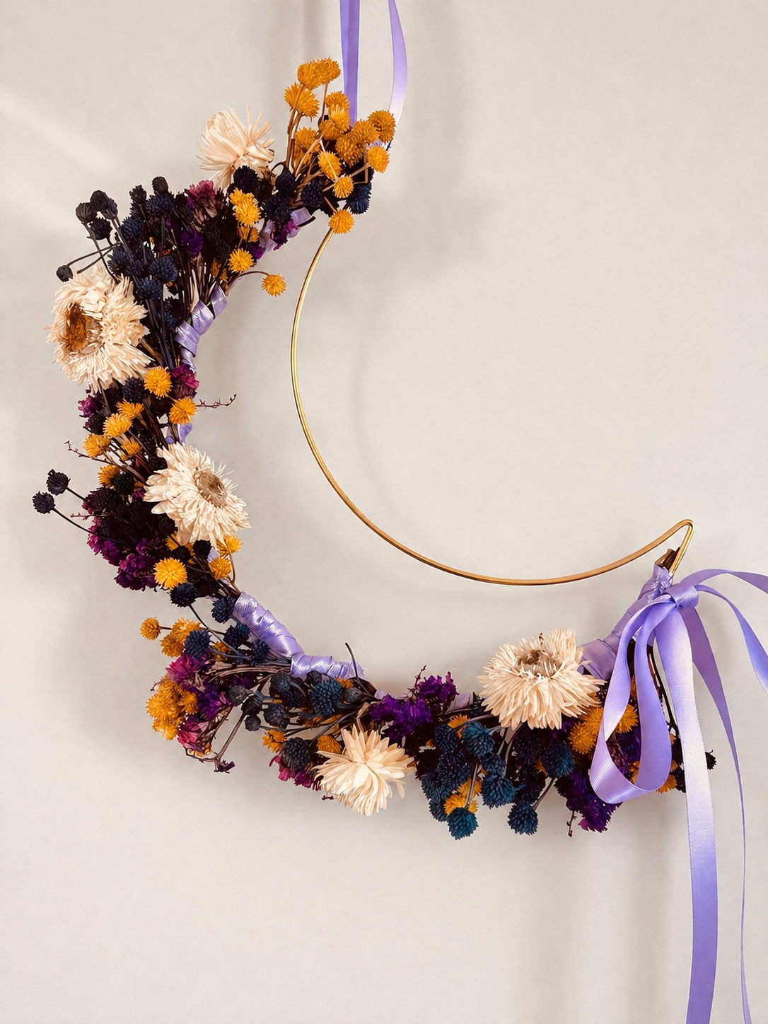 Moonlight Floral Hoop